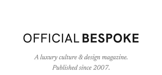 Logo for Official Bespoke, a luxury culture and design magazine published since 2007.