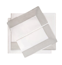 White and Gray Incontri Bed Set - midsummer-milano