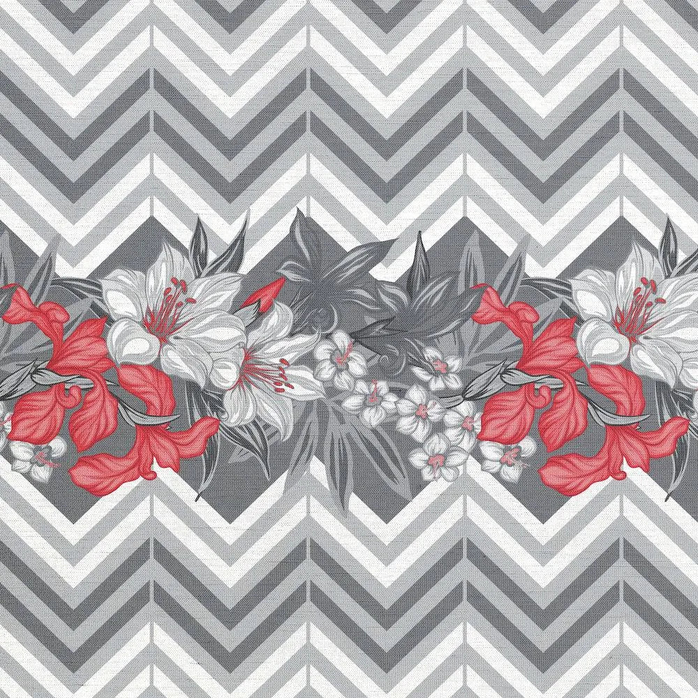 Flowers and Chevron - midsummer-milano