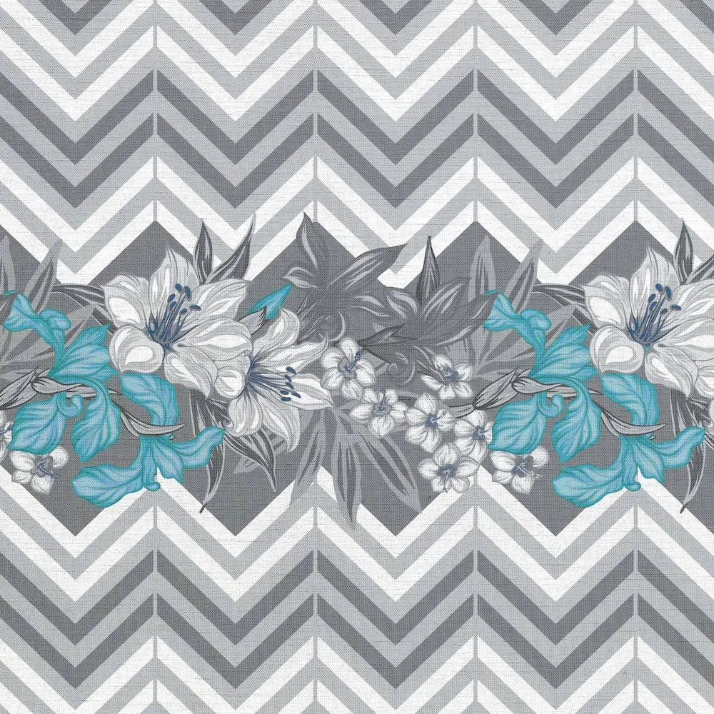 Flowers and Chevron - midsummer-milano