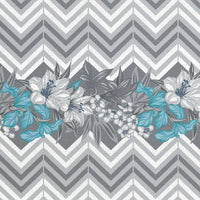 Flowers and Chevron - midsummer-milano