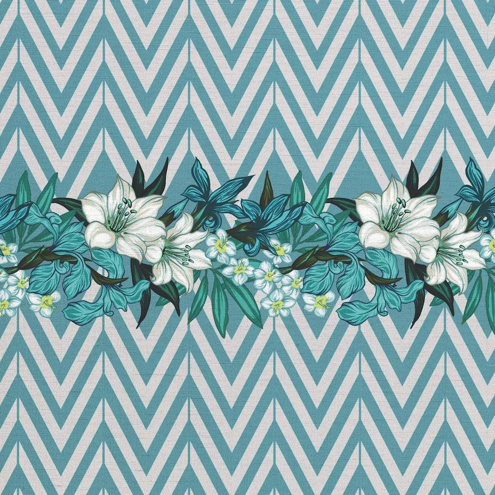 Flowers and Chevron - midsummer-milano