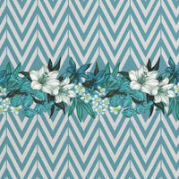 Flowers and Chevron - midsummer-milano