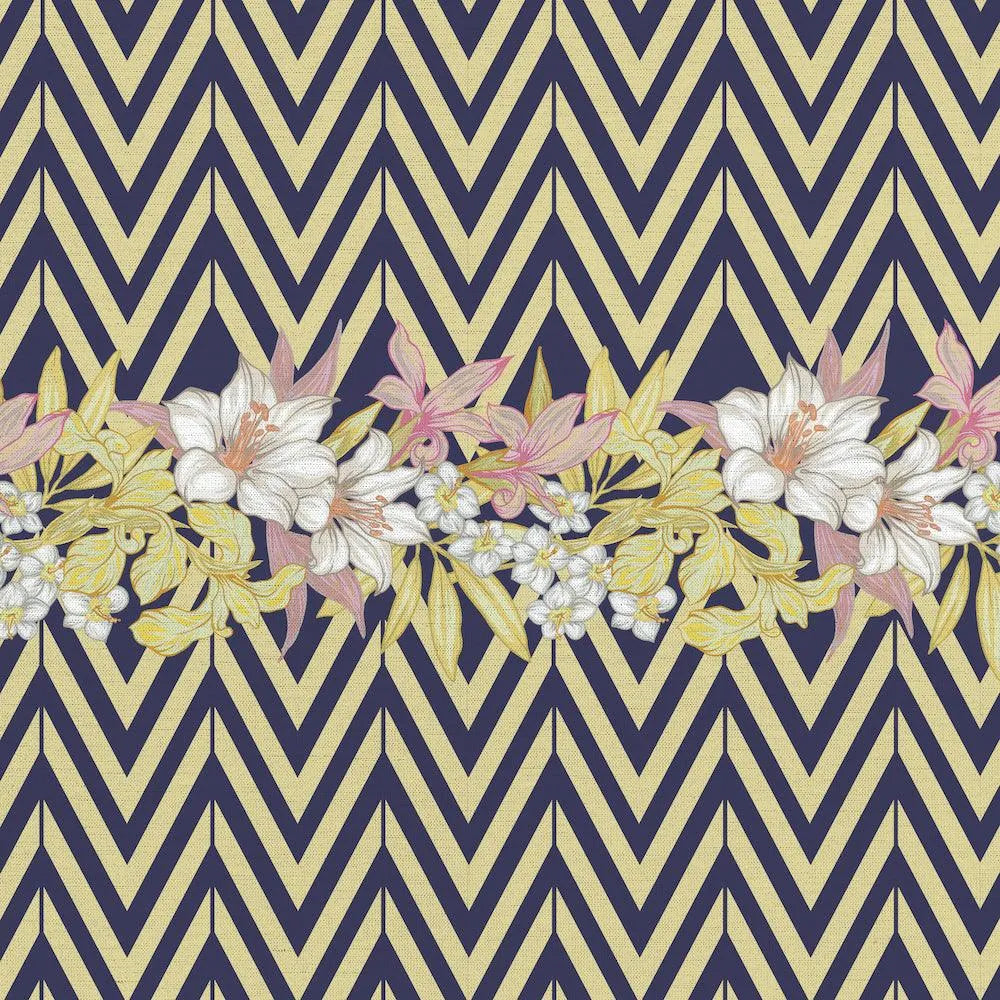 Flowers and Chevron - midsummer-milano