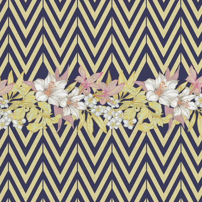 Flowers and Chevron - midsummer-milano