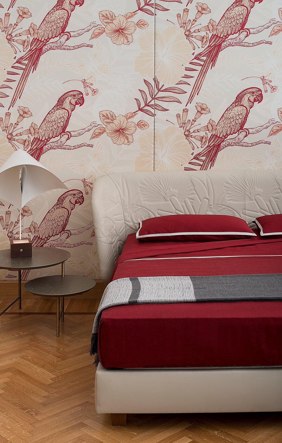 Red Cordonetto Bed Set - midsummer-milano